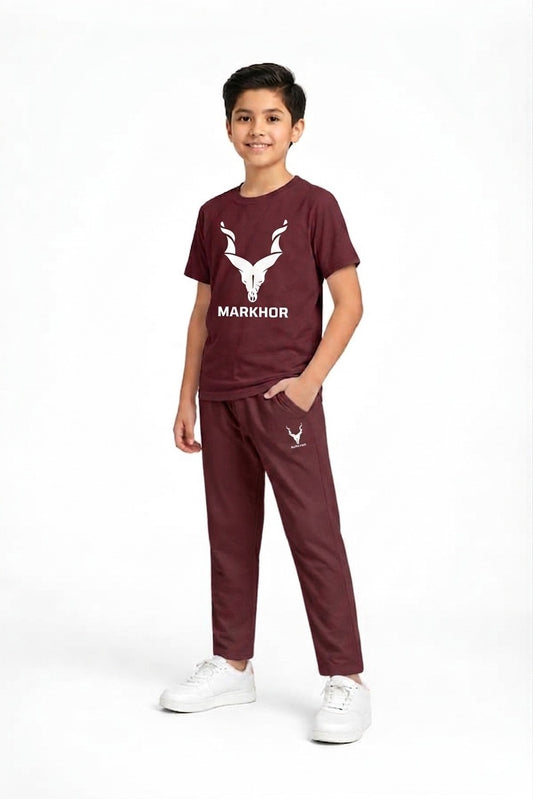 Quality Focus: Summer Special Soft Cotton Markhor Tracksuit for Boys